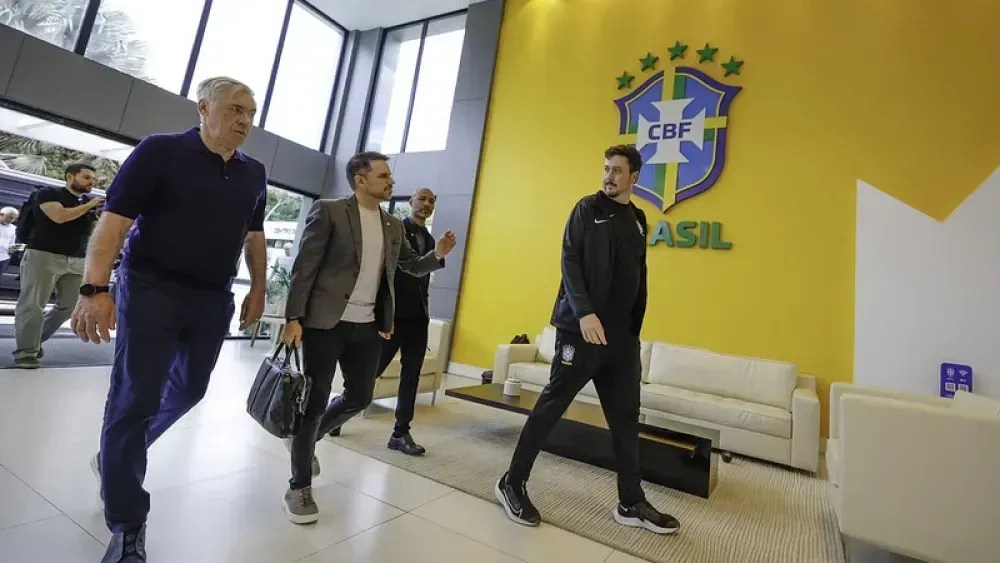 selecao-brasileira:-ancelotti-visita-granja-comary-antes-de-ida-ao-maracana