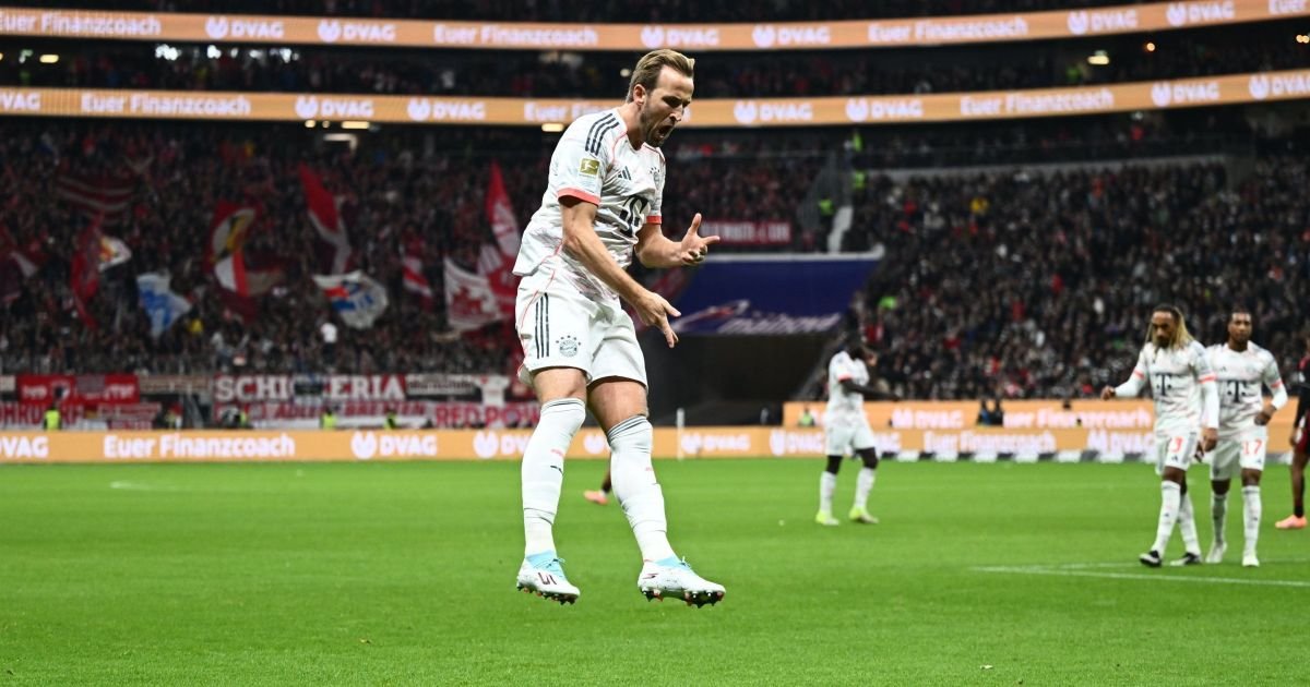 em-dia-de-recorde-de-kane,-bayern-vence-o-frankfurt-e-dispara-na-bundesliga