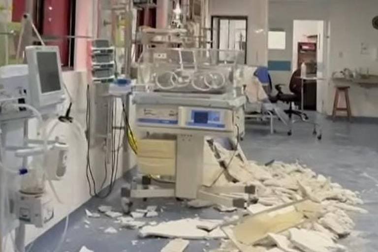 parte-de-teto-cai-em-uti-neonatal-em-recife;-ninguem-fica-ferido