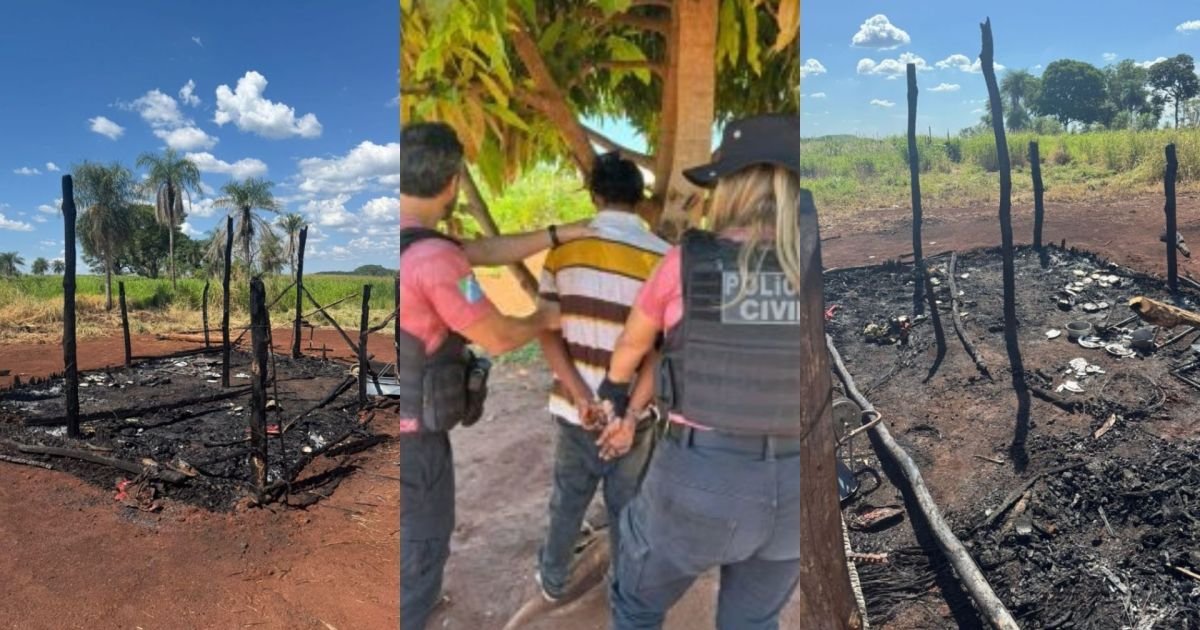 homem-e-preso-apos-agredir-companheira-e-incendiar-aldeia-indigena-em-ms