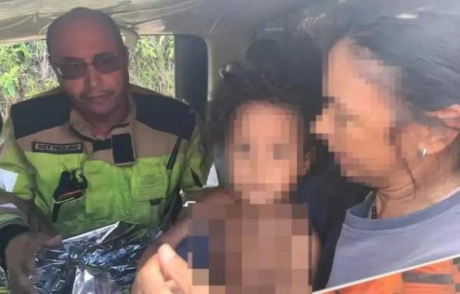 menina-de-4-anos-que-desapareceu-em-regiao-de-mata-e-encontrada-em-mg
