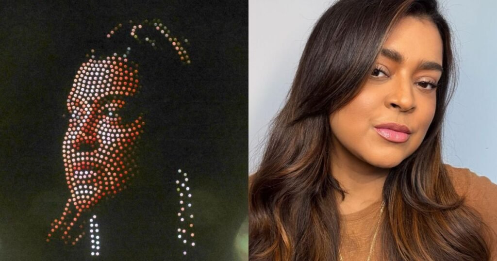 carnaval-2026:-drones-iluminam-ceu-de-salvador-com-rosto-de-preta-gil