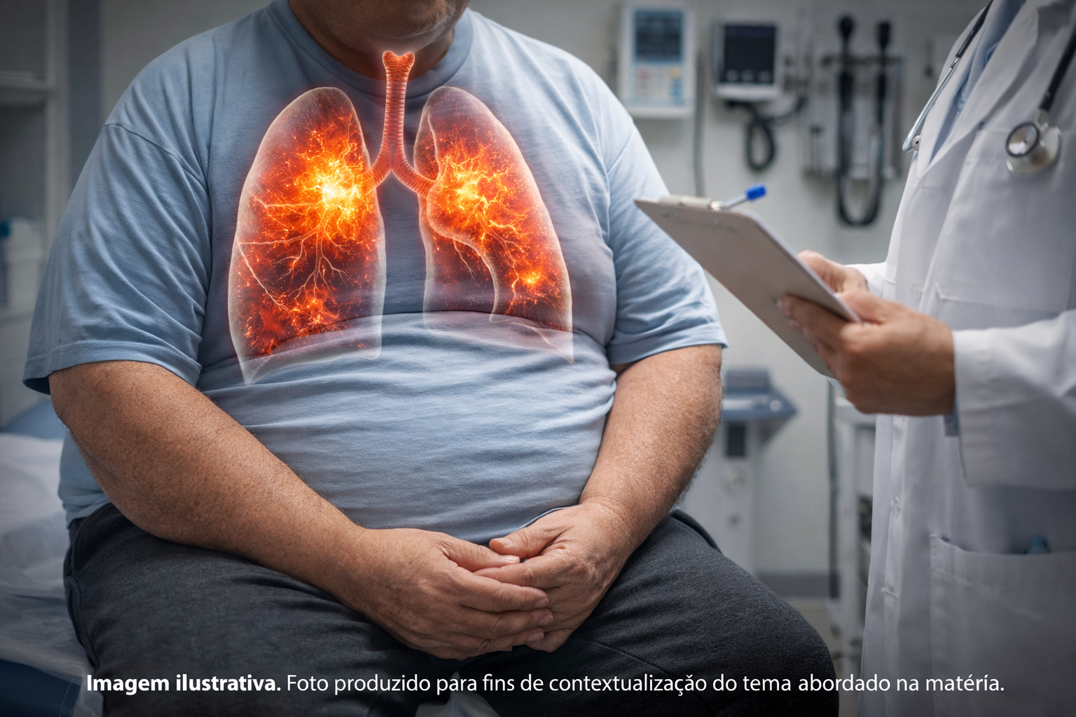 Estudo da USP aponta que obesidade e inflamação aceleram desgaste pulmonar mesmo sem tabagismo