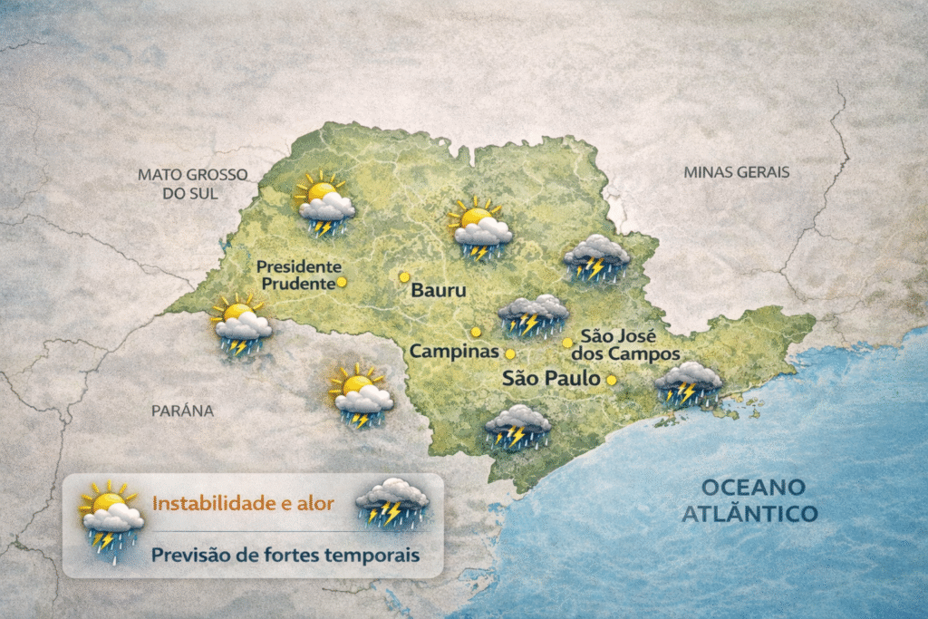 defesa-civil-alerta-para-calor,-alta-umidade-e-risco-de-temporais-na-transicao-para-o-outono-em-sp