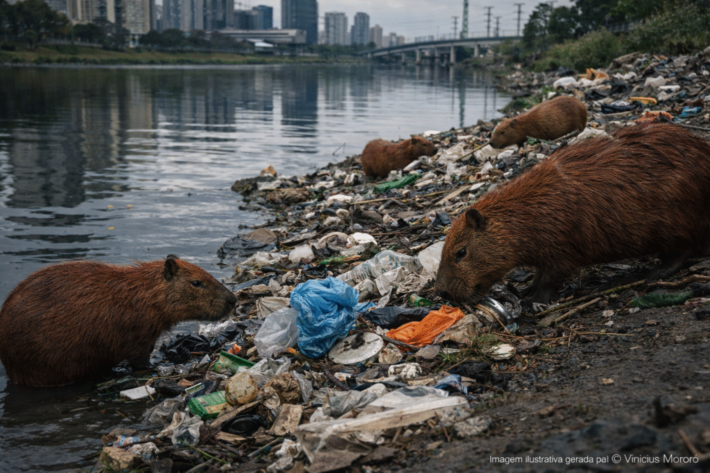 exposicao-em-parque-de-sp-mostra-impacto-do-lixo-em-animais-do-rio-pinheiros