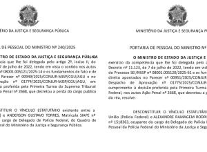 condenados,-alexandre ramagem e-anderson-torres-sao-demitidos-da-pf