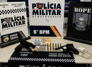 pm-detem-cinco-suspeitos-com-armas-e-drogas-em-caceres